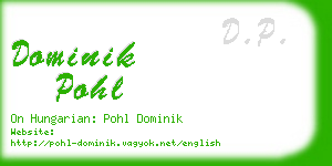 dominik pohl business card